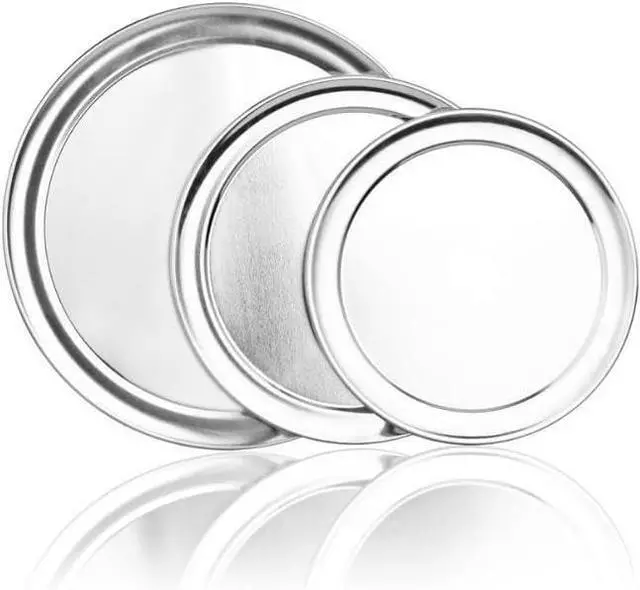 Alt view image 3 of 5 - Pizza Pan, Pizza Pan for Oven, Aluminum Pizza Tray, Thick Round Pizza Plate Pizza Baking Sheet, Easy Clean & Dishwasher Safe, Set of 1 (12 inch)