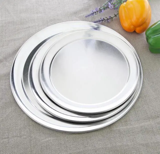 Alt view image 5 of 5 - Pizza Pan, Pizza Pan for Oven, Aluminum Pizza Tray, Thick Round Pizza Plate Pizza Baking Sheet, Easy Clean & Dishwasher Safe, Set of 1 (12 inch)