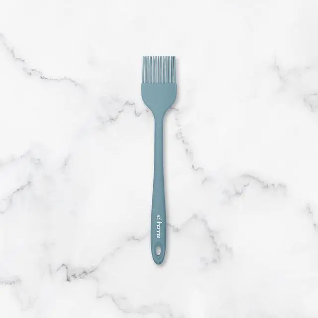 Main image of Elihome Mini Silicone Basting Pastry Brush, Cooking Brush for Oil Sauce Butter Marinades, Food Brushes for BBQ Grill Kitchen Baking, Baster Brushes Food Grade, Slate Teal Grey
