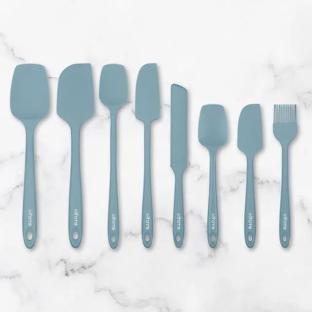 Alt view image 4 of 7 - Elihome Mini Silicone Basting Pastry Brush, Cooking Brush for Oil Sauce Butter Marinades, Food Brushes for BBQ Grill Kitchen Baking, Baster Brushes Food Grade, Slate Teal Grey