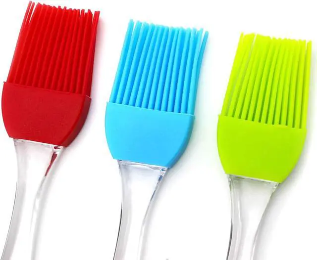 Alt view image 3 of 5 - 7" Silicone Basting Pastry Brush - Perfect for Oil Butter Spread, Marinades, Baste, BBQ, Grill, Cooking - BPA Free, Food Grade Material, Dishwasher Safe (3, 7 Inches)