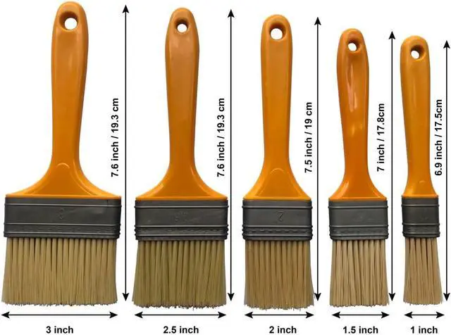 Alt view image 2 of 6 - 5 Pieces Pastry Brushes for Baking Basting Brush, Culinary Oil Brush for Barbecue Butter Grill BBQ Sauce Baster Marinade Kitchen Food Cooking Brushes