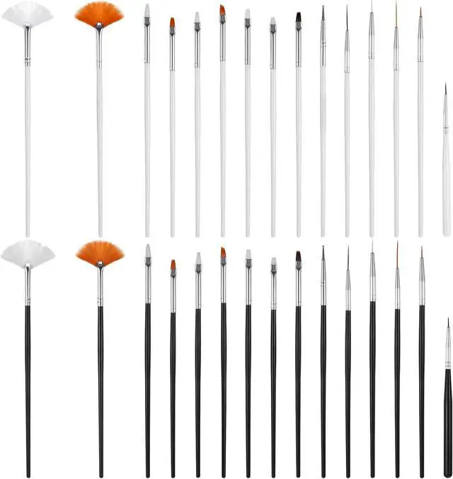 Main image of 30PCS Food Safe Paint Brushes, Cookie Paint Brushes Cake Painting Brush Fondant Paints Brush Cake Decorating Painting Tool, Icing Pastry Brushs DIY Tool Set for Cupcakes Cookie Decorating Supplies