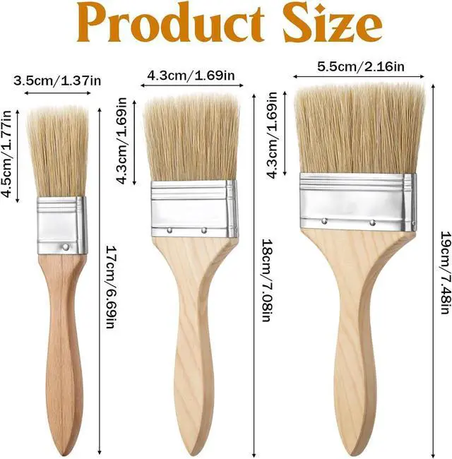 Alt view image 2 of 7 - 3 PCS Pastry Brush Basting Brush for Cooking Brushes
