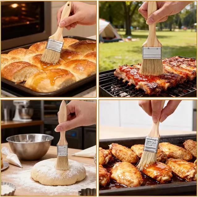 Alt view image 5 of 7 - 3 PCS Pastry Brush Basting Brush for Cooking Brushes