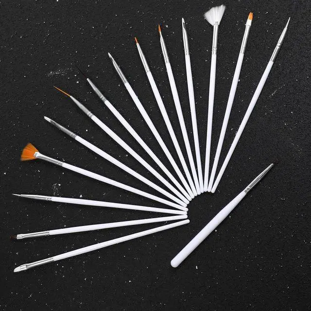 Alt view image 3 of 6 - 30 PCS Cookie Paint Brushes, Food Paint Brush Cake Decorating Brushes Cookie Decorating Brushes Food Safe Paint Brushes Kit Fondant Brush DIY Tool Set Icing Pastry Brush for Painting Baking, White