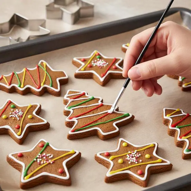 Alt view image 5 of 7 - 15Pcs Food Paint Brush, Cake Painting Brushes Sugar Cookie Decorating Kit Food Safe Paint Brushes Cookie Icing Pastry Brush, Black