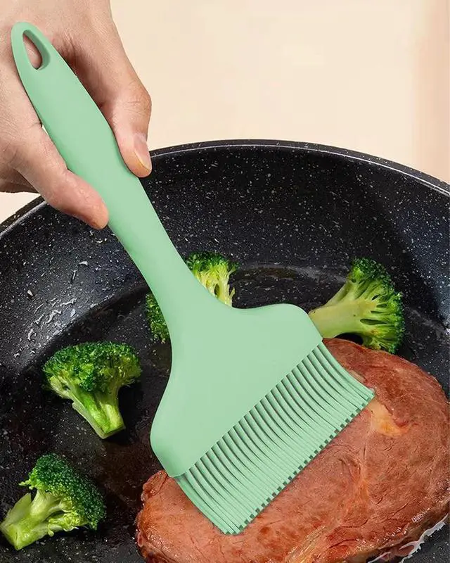 Alt view image 4 of 6 - 2Pcs Silicone Basting Pastry Brush Cooking Brushes Food Brush Green
