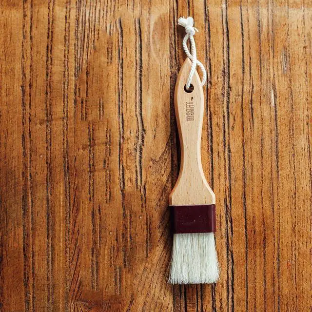 Alt view image 7 of 7 - MSART Pastry Brush - Natural Boar Bristle Wooden Food Basting Brush, 1 Inch