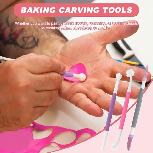 Alt view image 5 of 7 - 33Pcs Cake Decorating Brushes, Food Safe Paint Brushes Set Pastry Brush