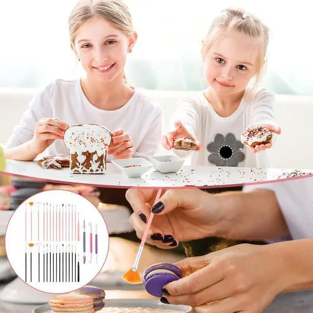 Alt view image 7 of 7 - 33Pcs Cake Decorating Brushes, Food Safe Paint Brushes Set Pastry Brush