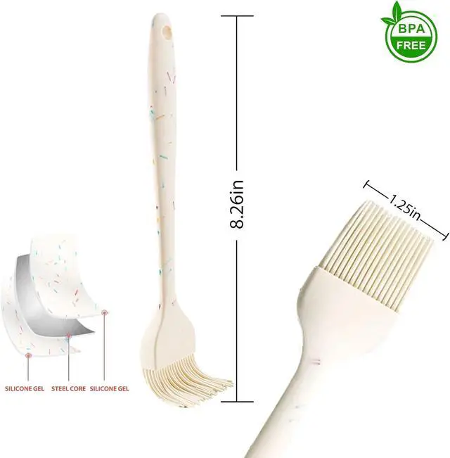 Alt view image 2 of 6 - Silicone Basting Brushes, BPA-Free Pastry Brush for BBQ