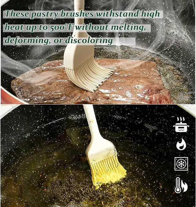 Alt view image 4 of 6 - Silicone Basting Brushes, BPA-Free Pastry Brush for BBQ