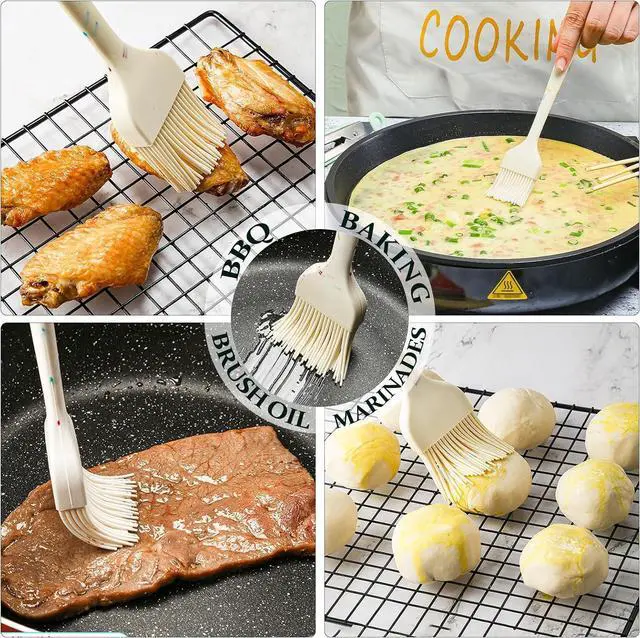 Alt view image 6 of 6 - Silicone Basting Brushes, BPA-Free Pastry Brush for BBQ