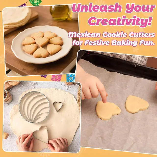 Alt view image 5 of 7 - R HORSE Mexican Cookie Cutter Set Concha Bread Mold