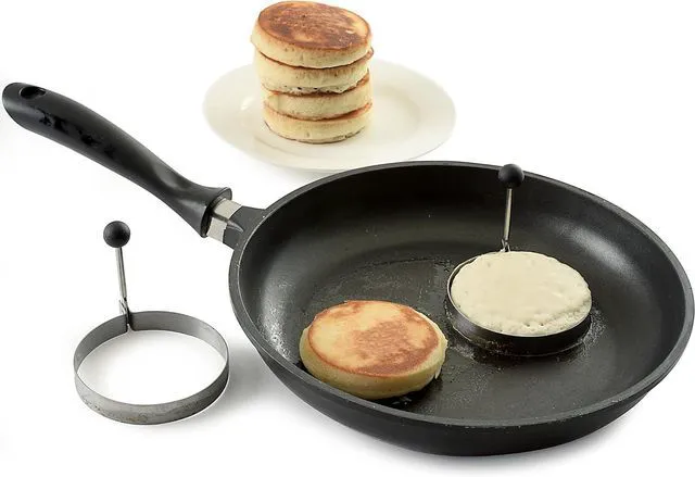 Alt view image 2 of 7 - Norpro Stainless Steel Round Egg/Pancake Rings, 3.75", Silver