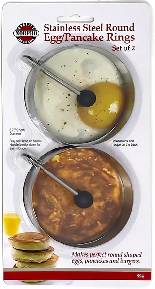 Alt view image 7 of 7 - Norpro Stainless Steel Round Egg/Pancake Rings, 3.75", Silver