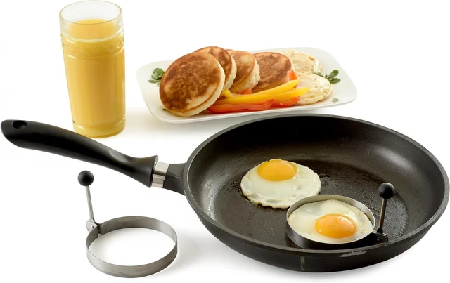 Alt view image 3 of 7 - Norpro Stainless Steel Round Egg/Pancake Rings, 3.75", Silver