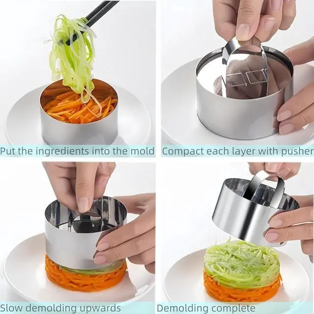 Alt view image 4 of 7 - 3 Inch Round Ring Molds for Cooking Baking, Stainless Steel Crumpet Rings