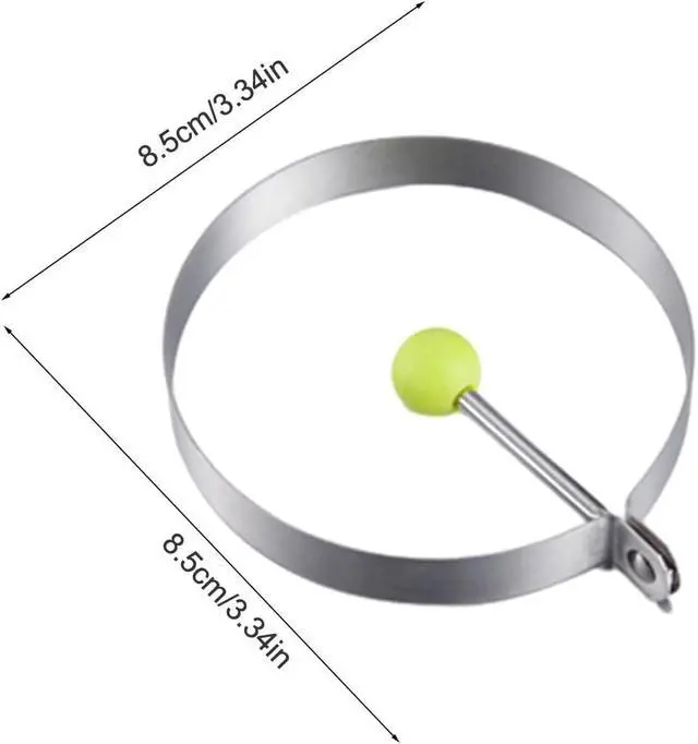 Alt view image 6 of 7 - Round Egg Mold Shaper - Non Stick Pancake Deep Egg, Stainless Steel Frying Egg Rings, Mould Cookies Maker Baking Shaper Kitchen Gadget, Egg Patty Maker Rings For Sandwich Fritters Crumpets
