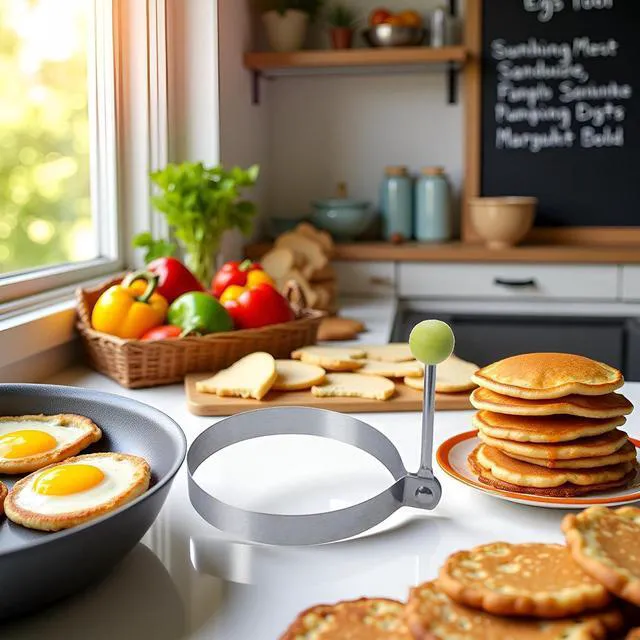 Alt view image 3 of 7 - Round Egg Mold Shaper - Non Stick Pancake Deep Egg, Stainless Steel Frying Egg Rings, Mould Cookies Maker Baking Shaper Kitchen Gadget, Egg Patty Maker Rings For Sandwich Fritters Crumpets