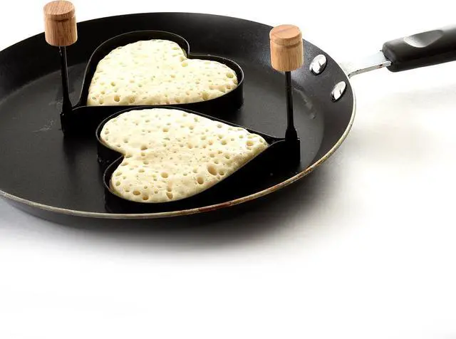 Alt view image 6 of 7 - Norpro Nonstick Heart Pancake/Egg Rings, Set of 2