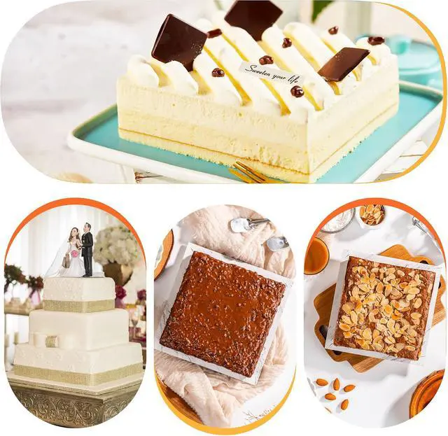 Alt view image 6 of 7 - TXIN Stainless Steel Cake Ring Square Cake Mousse Mold Ring Cutter, Adjustable from 6 inch to 11 inch