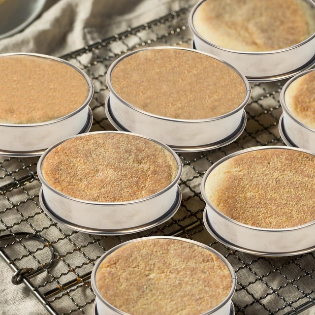 Alt view image 7 of 7 - 6 Packs English Muffin Ring, 4 inches Stainless Steel