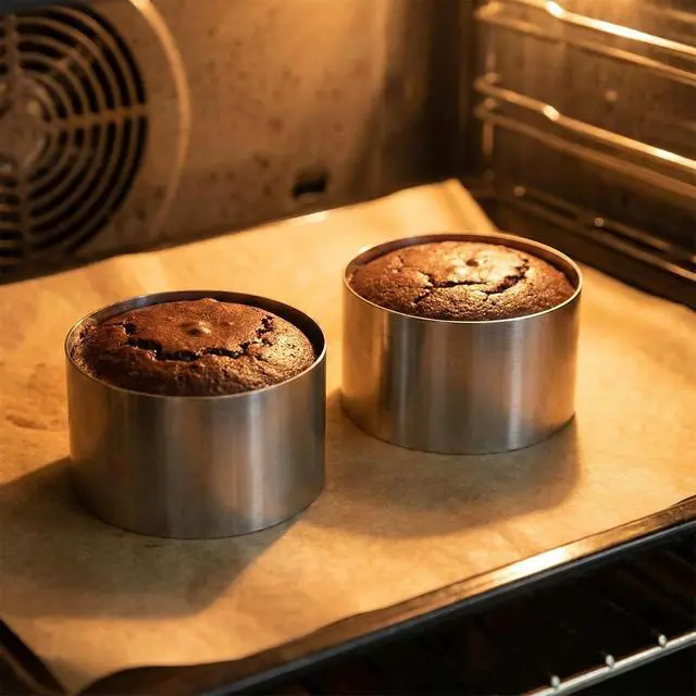 Alt view image 5 of 7 - 3Pcs Cake Ring Mold 2 Inch Dessert Round Molds for Baking Cookies Biscuits Circles Cutters Stainless Steel Mini Cake Pastry Cutter Food Cooking Baking Tools