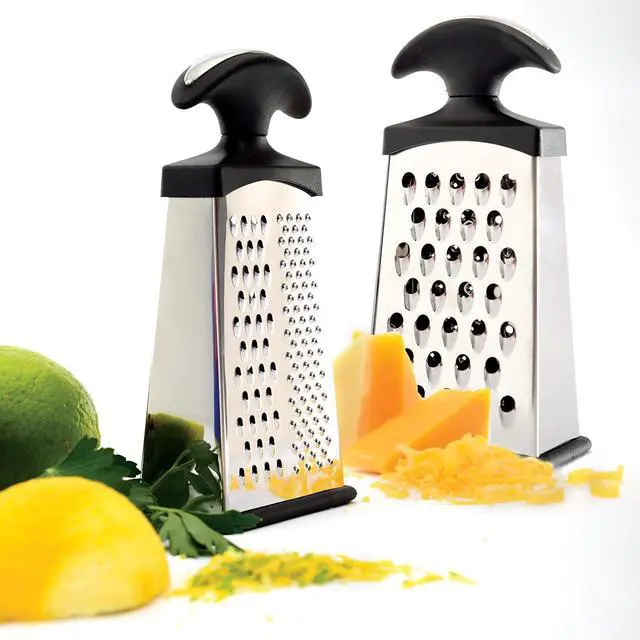 Alt view image 3 of 4 - Norpro Mini Grip-EZ Slim Grater with 3 Surfaces, Silver