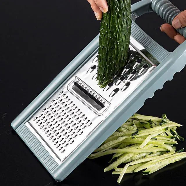 Alt view image 3 of 7 - DECHOUS Vegetable Grater, Stainless Steel Manual Slicer