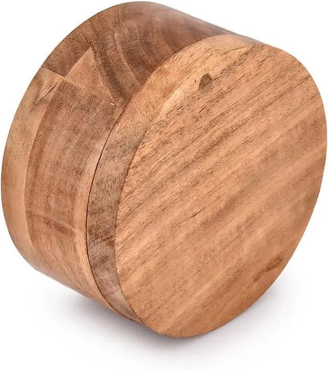 Alt view image 4 of 6 - EDHAS Salt and Pepper - 2 Compartment Swivel Lid with Magnet to Keep Dry Kitchen Seasonings Storage Containers (4.75" x 4.75" x 2.5")