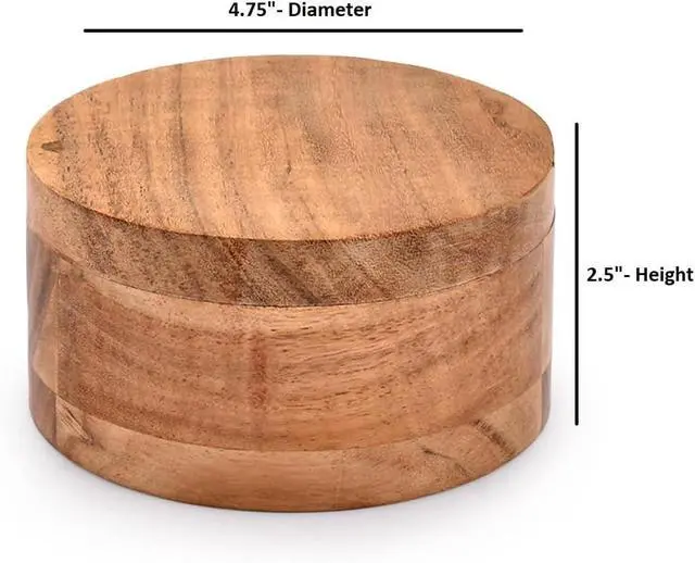Alt view image 6 of 6 - EDHAS Salt and Pepper - 2 Compartment Swivel Lid with Magnet to Keep Dry Kitchen Seasonings Storage Containers (4.75" x 4.75" x 2.5")