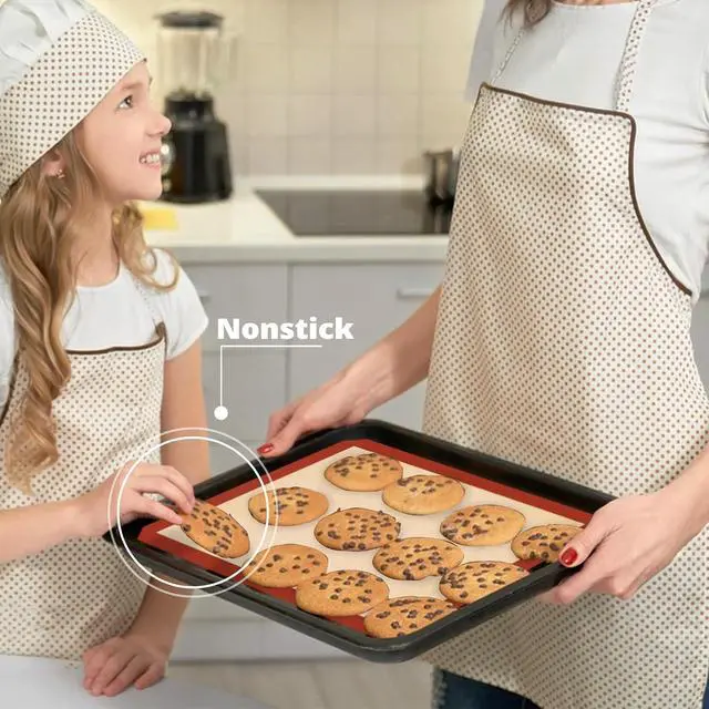 Alt view image 2 of 7 - Silicone Baking Mats 3 Pack, Nonstick Cookie Sheet