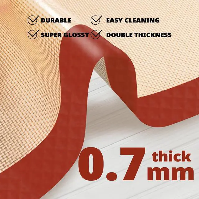 Alt view image 3 of 7 - Silicone Baking Mats 3 Pack, Nonstick Cookie Sheet