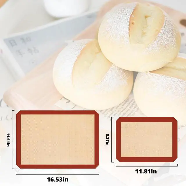 Alt view image 5 of 7 - Silicone Baking Mats 3 Pack, Nonstick Cookie Sheet