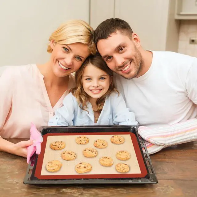 Alt view image 6 of 7 - Silicone Baking Mats 3 Pack, Nonstick Cookie Sheet