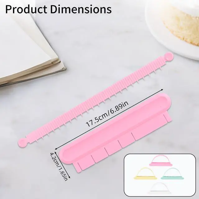 Alt view image 2 of 7 - 4pcs Cake Arc Rulers, Adjustable Cake Arch Swag Guide Tool Curved Decorating Marking Maker Divider Aid Baking Measuring Measurer Pastry Accessories DIY Framing Guide for Professional & Home Bakers