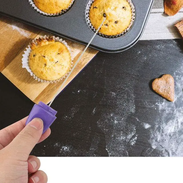 Alt view image 2 of 6 - Stainless Steel Cake Testing Needle with Cover, Baking Tester Probe Stick, Kitchen Skewer Pin