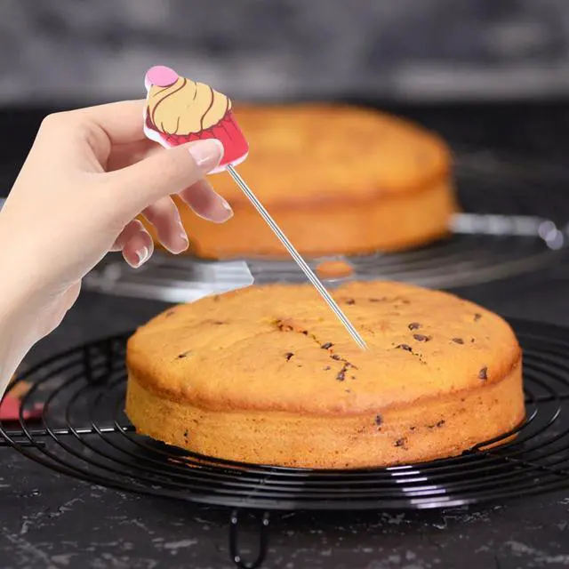 Alt view image 6 of 7 - 2Pcs Stainless Steel Cake Tester Needles Baking Probes for Accurate Doneness Testing of Cakes Bread Cookies Muffins Kitchen Baking Tools