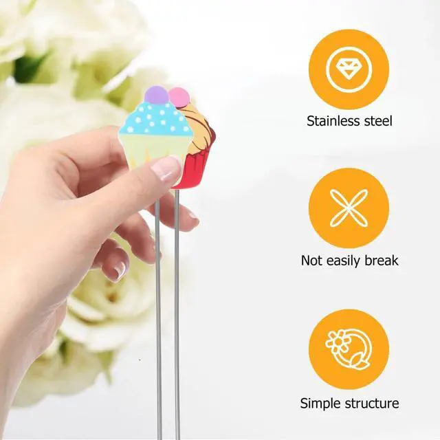 Alt view image 7 of 7 - VALICLUD 2Pcs Stainless Steel Cake Tester Needles 7.12In Cake Tester for Baking Doneness Test Stick for Bread Muffins Brownies Kitchen Baking Tool
