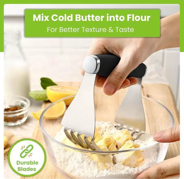 Alt view image 6 of 7 - Spring Chef XL Pastry Blender, Durable Dough Blender For Baking - Black