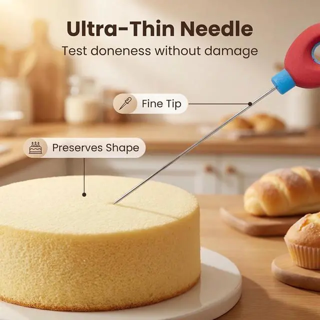 Alt view image 3 of 7 - Cake Tester for Baking Doneness, 3-Pack Stainless Steel Set