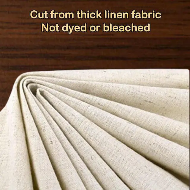 Alt view image 4 of 6 - 3Pcs Linen Cloth for Bread Baking 14x18 Inches Tea Towels for Baking Sourdough Bread Proofing Towel Pastry Cloth for Dough, Baguettes, Loaves, Pastry, Homemade Bread