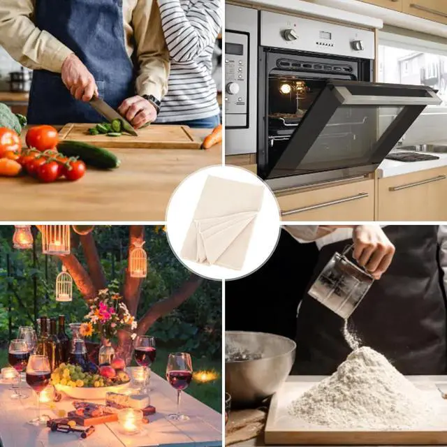 Alt view image 6 of 6 - 3Pcs Linen Cloth for Bread Baking 14x18 Inches Tea Towels for Baking Sourdough Bread Proofing Towel Pastry Cloth for Dough, Baguettes, Loaves, Pastry, Homemade Bread