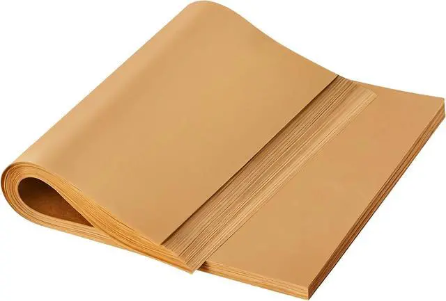 Main image of 100pcs 12x16 inch Unbleached Parchment Paper Sheets for baking, Heavy Duty Precut Parchment Paper Half Sheet Pans, Brown Non-Stick liners for Oven, Cooking & Wrapping Food, Air Fryer Liners