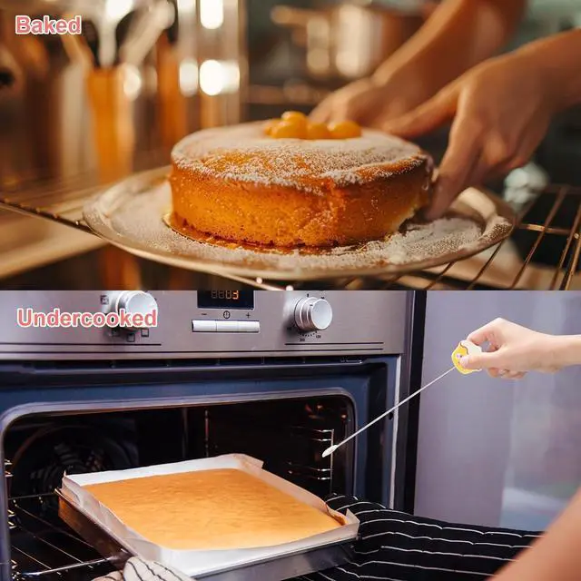 Alt view image 5 of 7 - 6pcs Stainless Steel Cake Testing Sticks, 6.5"/7.3" Baking Test Skewer Tools with Cute Cupcake Tops Reusable Cake Doneness Tester Picks for Bread Pastry Biscuit Muffin Cookie Baking Supplies