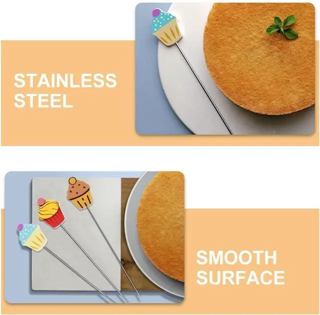 Alt view image 5 of 7 - 6 pcs Cake Testers Baking Tester Set Stainless Steel Cake Probe Needles for Doneness Testing 1-6 in Lengths Reusable Kitchen Baking Tools for Cakes Bread Muffins