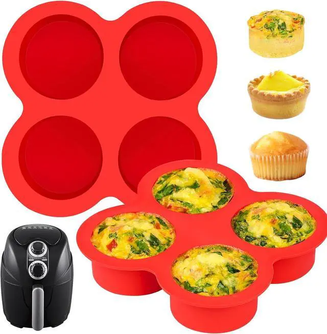 Main image of Puyeipt Air Fryer Egg Bite Molds, 2 Pack, 8 Cups