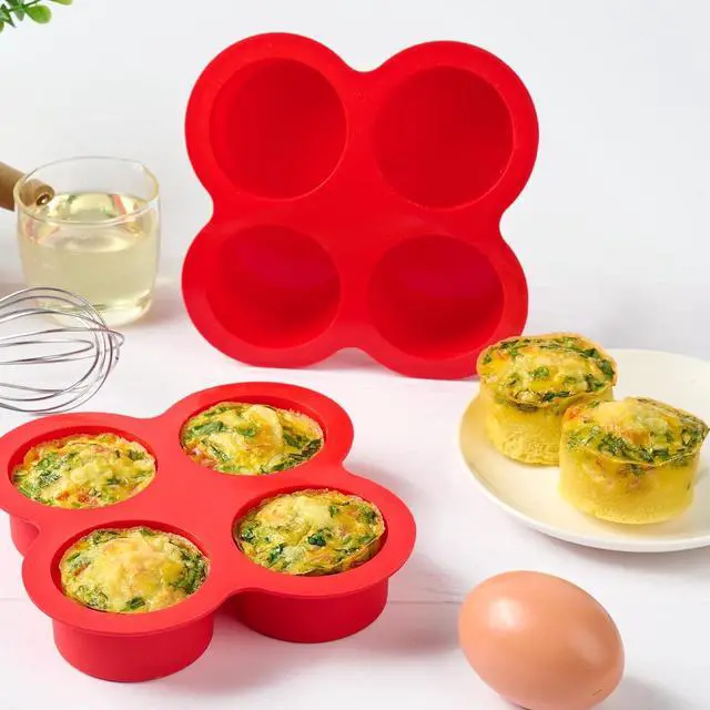 Alt view image 5 of 7 - Puyeipt Air Fryer Egg Bite Molds, 2 Pack, 8 Cups